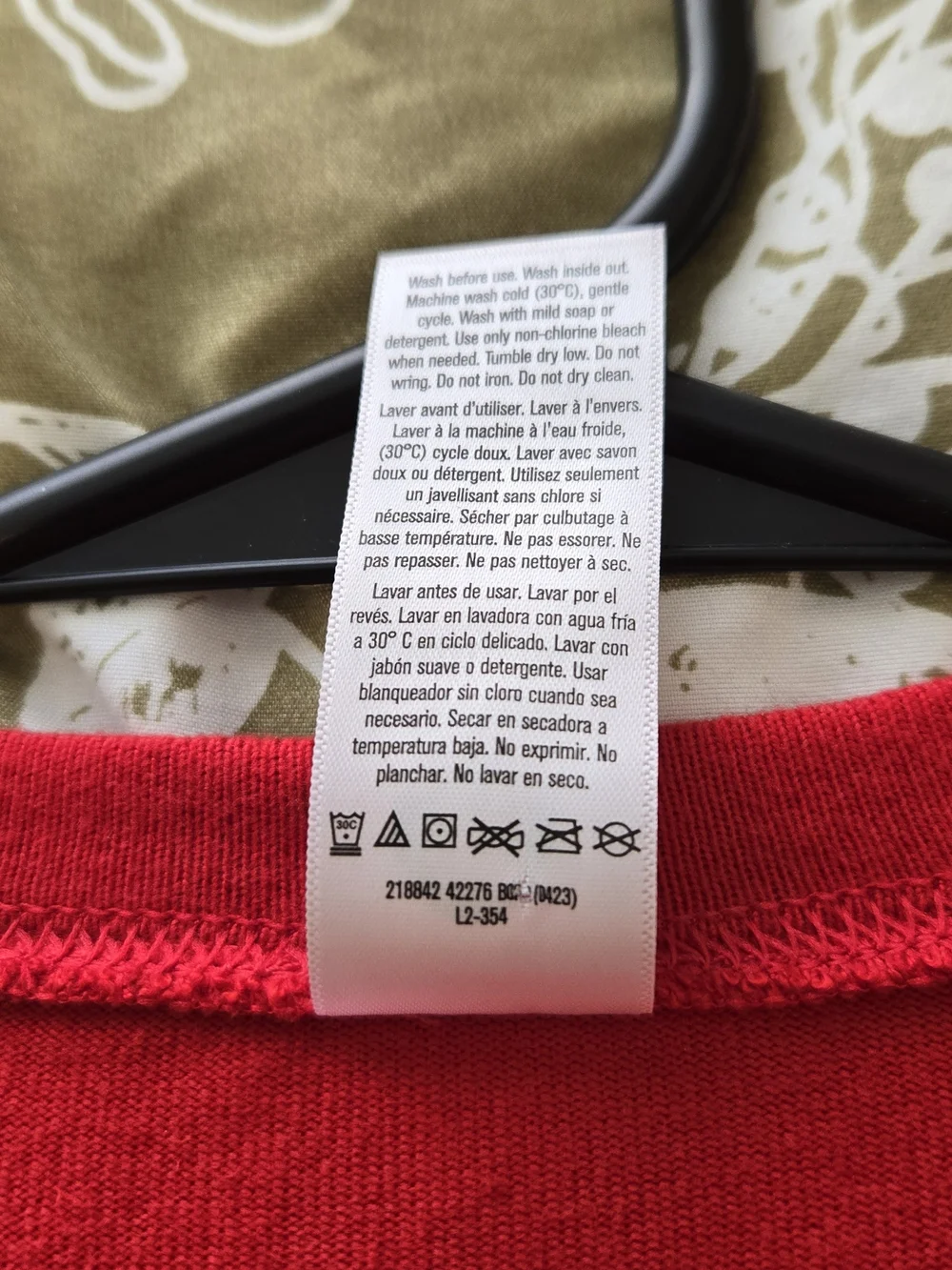 Gerber Bright Red Long-Sleeve Henley Shirt Super Soft Lg.clean - Picture 6 of 7